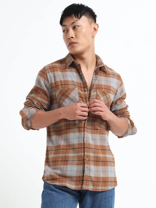Regular Fit Shirt, 100% Cotton-M