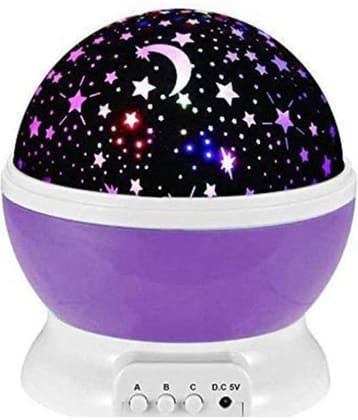 PROGIENCE 360 Degree Rotating Star Master Colorful LED Projector Moon Light Night Lamp - Pack of 1