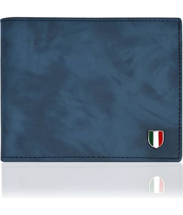 GIOVANNY - Blue Faux Suede Men's Regular Wallet ( Pack of 1 )