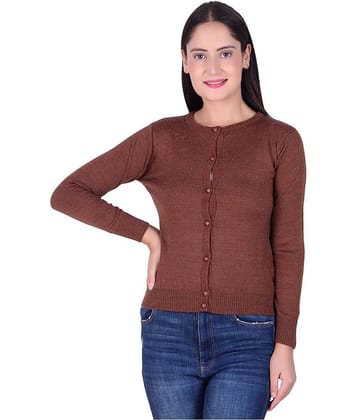 Ogarti Acrylic Brown Cardigans Dress