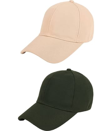 Zacharias - Multi Color Cotton Blend Men's Cap ( Pack of 2 )