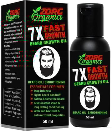 Zorg Organics 7X Beard Oil Growth Oil 50 ml