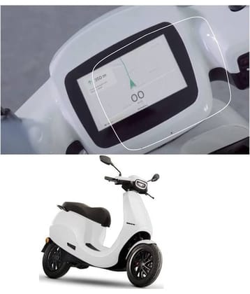 Company Fitted Full Screen Coverage Screen Guard with Installation Kit For Touchscreen Display Compatible for Ola S1 / S1 Pro EV Scooter (Transparent)