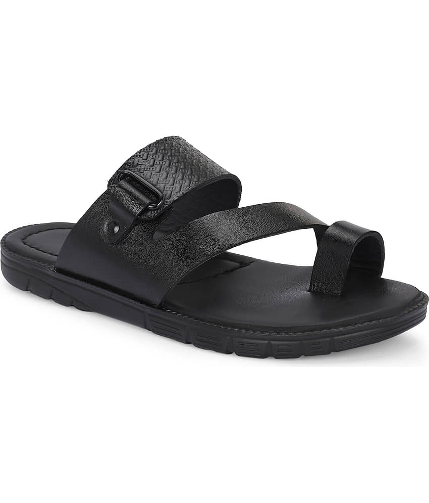 Leeport Brown Men's Leather Slipper