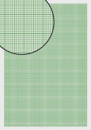 Green Graph Paper A4 Size (8 x 11 Inches) - Loose Sheets (Pack of 100) – Quad Ruled Trace Paper for Graph Plotting, Statistics, School & College Projects – Multipurpose Green Grid Sheets