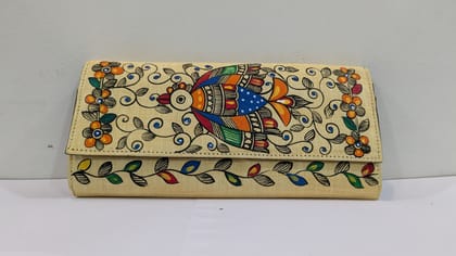Kalakrishta Clutch - Khadi Cotton Yellow