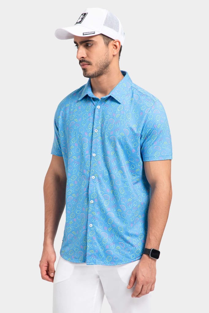 AH Pro Fruit Slash Sea Blue X-Men Shirt