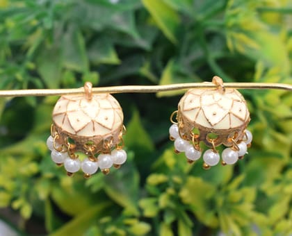Enamel small jhumka earrings are such a charming blend of tradition and trendiness. , ENJB-003