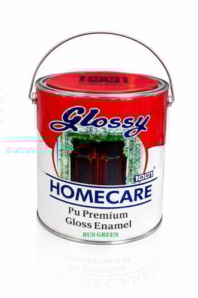 1001 Homecare PU Premium High Gloss Enamel Paint - High Gloss Finish, Fade Resistant, Wall & Metal Paint - Bus Green, 4 Ltr 1001 Homecare PU Premium High Gloss Enamel Paint - High Gloss Finish, Fade Resistant, Wall & Metal Paint - Bus Green, 4 Ltr