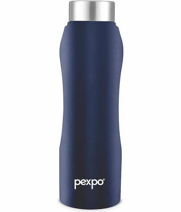 Pexpo Stainless Steel Fridge Water Bottle Blue Fridge Water Bottle 750 ml mL ( Set of 1 )
