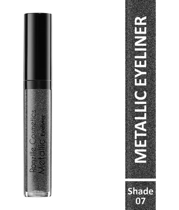Ronzille - Grey Glitter Eye Liner Liquid ( Pack of 1 )