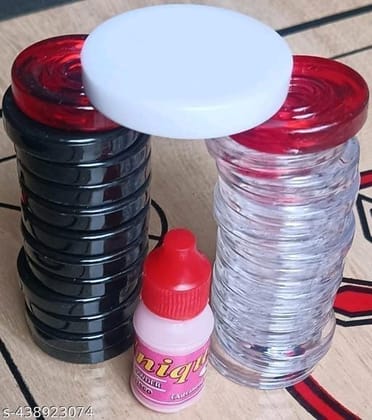 Wooden Carrom Board Game Set with Coins and Striker for Kids and Adults