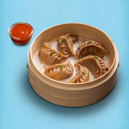 Chicken Wheat Momo With Momo Chutney (Choose Steamed/ Fried)