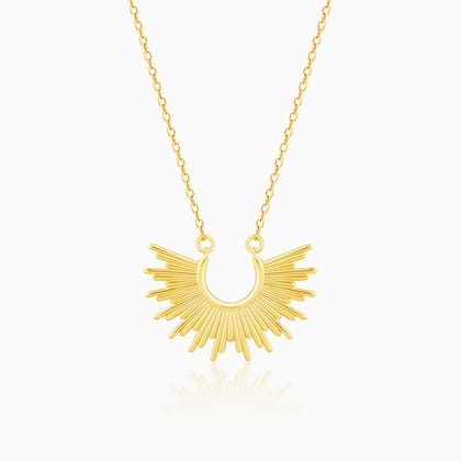 Anushka Sharma Golden Radiant Sunrise Necklace