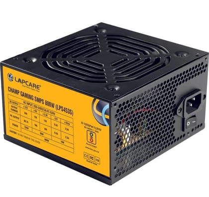 LAPCARE Champ 800W Gaming SMPS with PWM| ATX 12V| Multi Core-CPU| 120mm Cooling Fan LAPCARE Champ 800W Gaming SMPS with PWM| ATX 12V| Multi Core-CPU| 120mm Cooling Fan