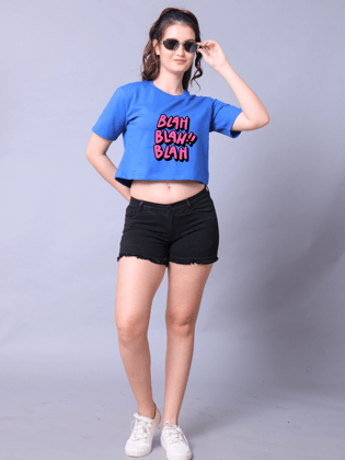 Blah Blah Women Crop Top
