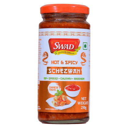 SWAD Hot & Spicy Schezwan 250g | Dip | Spread | Pickles and Chutney | Marinate