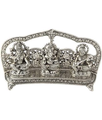 nitin collection Silver Laxmi Ganesh Saraswati Idol