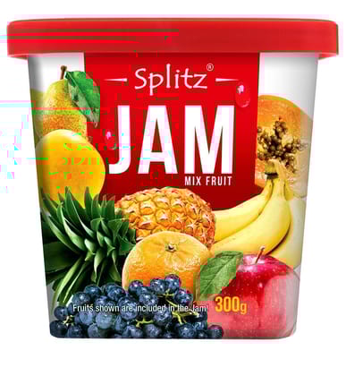 Splitz Mixed Fruit Jam, 300 gm
