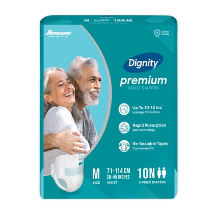 Dignity Premium Adult Diapers ( Tape Style ) M