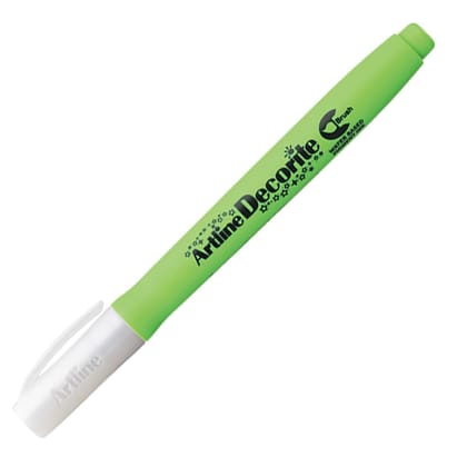 Artline Decorite Metallic Pearl Brush Marker Pack of 12 (Green Colours) | Popular Choice For Artists And Crafters