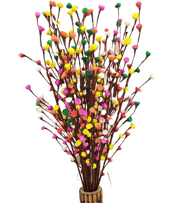 Fab n Style Rose Multicolour Artificial Flowers Bunch - Pack of 1