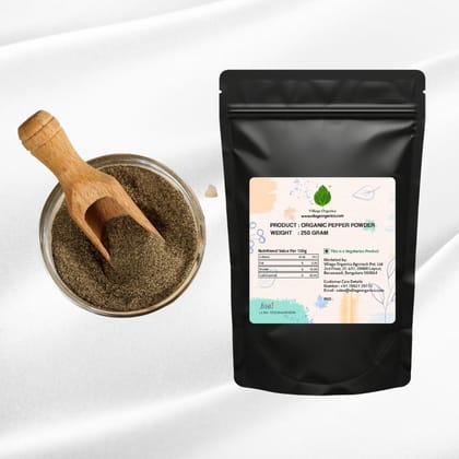 Organic Black Pepper Powder - 250g Organic Black Pepper Powder - 250g