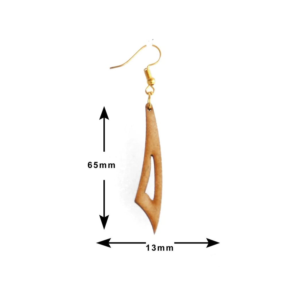 Handcrafted Wooden Earrings Set - 3 Pairs of Fun and Unique Designs