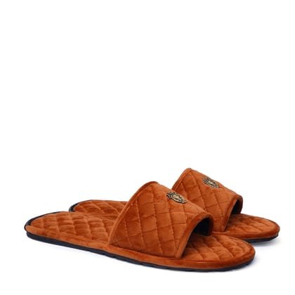 Super Soft Tan Italian Velvet Slipper-40/6