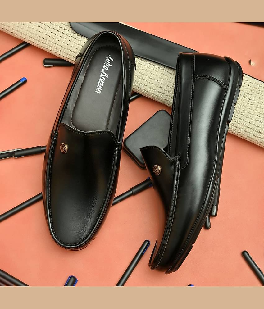John Karsun - Black Men's Slip on loafers