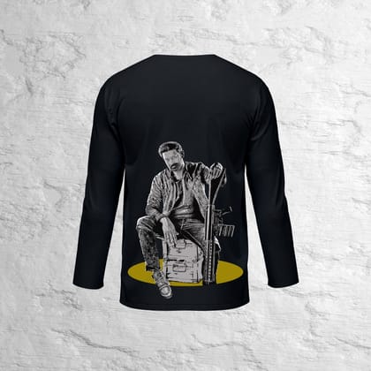 Salaar Printed Full Sleeves Oversized T-Shirt-M / Black / 260 GSM (100% Cotton)