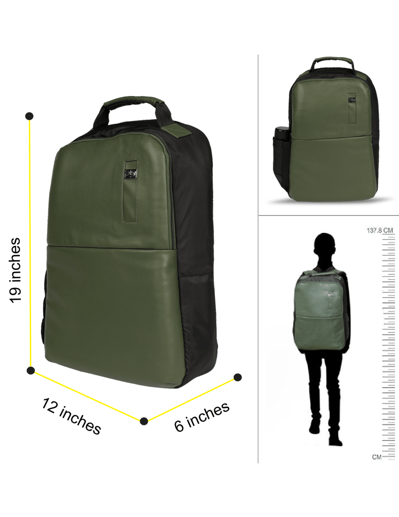 PB Pearl Bags Litmus Anti Theft Faux Leather 30 L Laptop Backpack