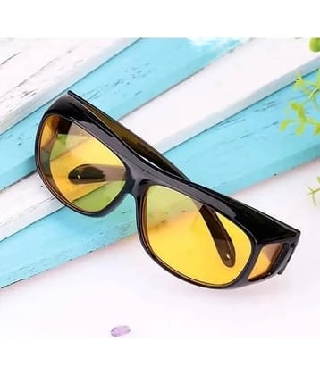 mahek accessories Day & Night HD Vision Yellow Riding Goggles ( Pack of 1 )