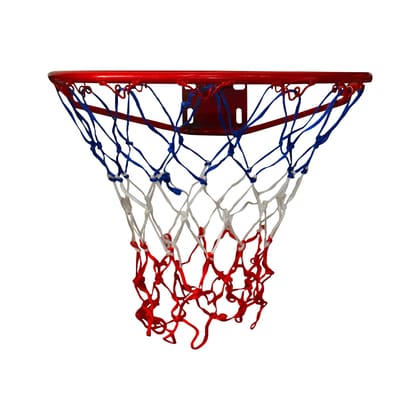 JJ Jonex Basketball Ring, Standard Wall Mounted Basketball Hoop Net Outdoor Goal Sports Play Ring, Multicolor