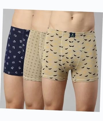 Cavenders Pack of 3 Nylon Trunks For Men's ( Multicolor )