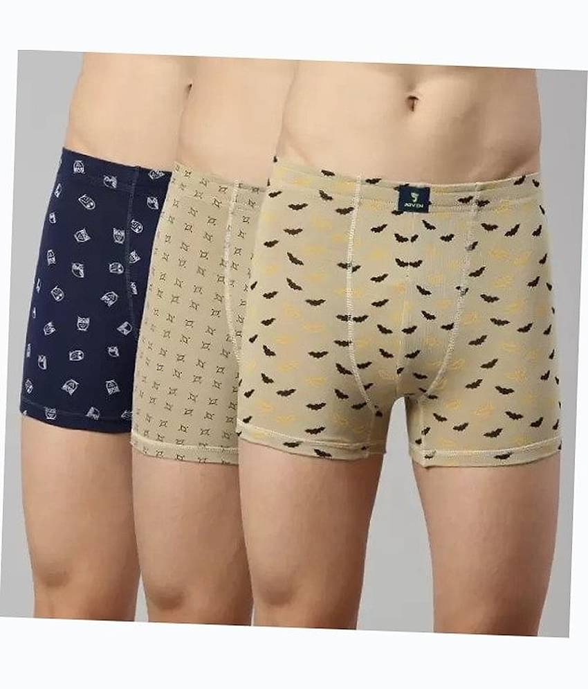 Cavenders Pack of 3 Nylon Trunks For Men's ( Multicolor )