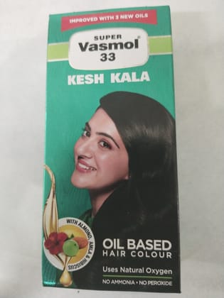 Super vasmol 33 kesh kala oil based hair colour 