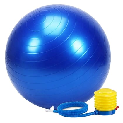 Gym Ball for Yoga and Exercise - 75 CM (Multi-Colour)