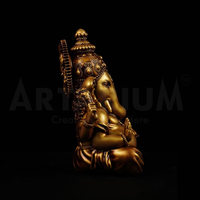 Artarium Ganesha Idol Vinayaka Statue Vinayagar Murti Pillayar Idol Ganesha Murti Ganpati Idol For Car Dashboard Home Office Decor Vighnaharta Ganesha Silver 3 5 Inch - View #9