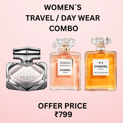 Women Travel / Day Wear Combo - 3 x 25ml-25ml Perfume Spray x 3