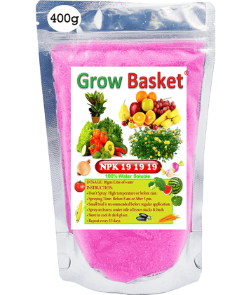 NPK 19:19:19 Fertilizer for Leafy Vegetables, Indoor Plants | Supports Fast Foliage Growth | Best for Spinach, Coriander, Money Plant, Areca Palm | Water Soluble