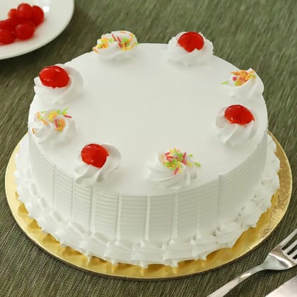 Fresh Vanilla Cake 1 Kg Eggless