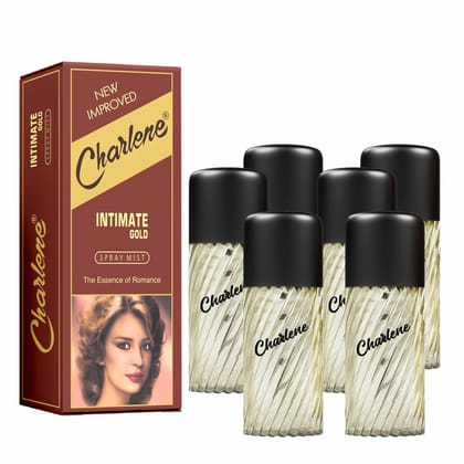 CHARLENE Spray Mist Perfume for Women & Men | Unisex Fragrance | Body Scent | Luxury Premium Long Lasting | Deep Freshments | Body Oudor 30ML - Intimate (Pack of 6) CHARLENE Spray Mist Perfume for Women & Men | Unisex Fragrance | Body Scent | Luxury Prem