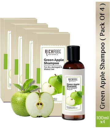 Richfeel Green Apple Shampoo 100 Ml Pack of 4