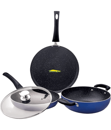 HomePro - Aluminium Non-Stick Pan Set ml ( Pack of 3 )