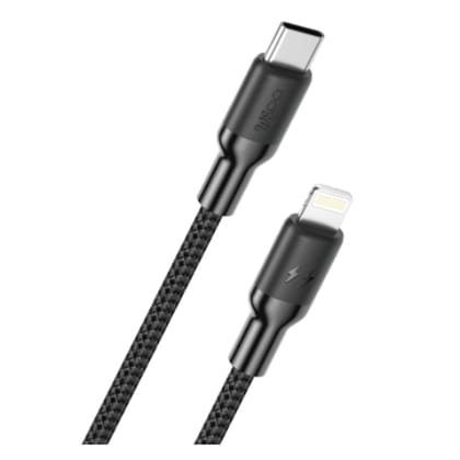 Walta Elite Braided Wave 1 Pro Advance Type C to iPhone Charging Cable- Black Walta Elite Braided Wave 1 Pro Advance Type C to iPhone Charging Cable- Black