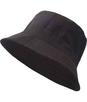 Zacharias Unisex Cotton Fishermen Bucket Cap Hat Black