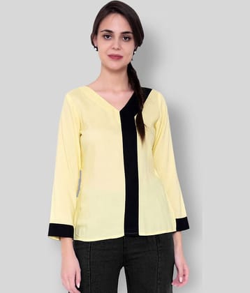GOD BLESS - Yellow Rayon Women's Tunic ( Pack of 1 )