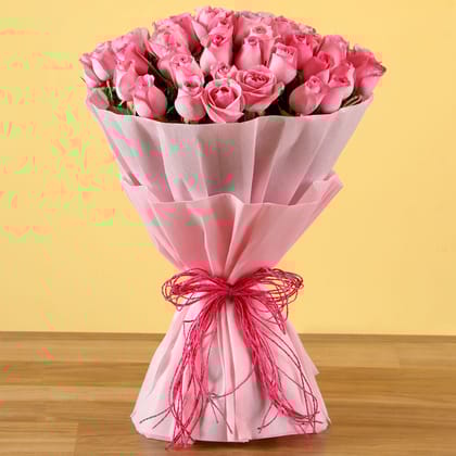 Poetic Pink 50 Roses Bouquet