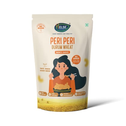 Helse Foods Wheat Peri Peri Macaroni Pasta - Pack of 3, 345 gm Helse Foods Wheat Peri Peri Macaroni Pasta - Pack of 3, 345 gm